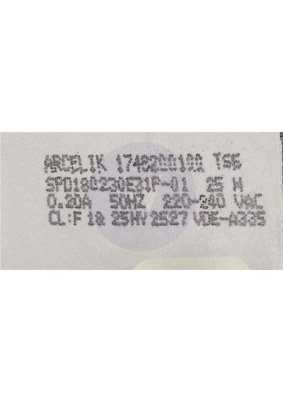 Grundig Gdf5201 Uyumlu Bulaşık Makinesi Tahliye Pompası Termikli Üretici Etiketli