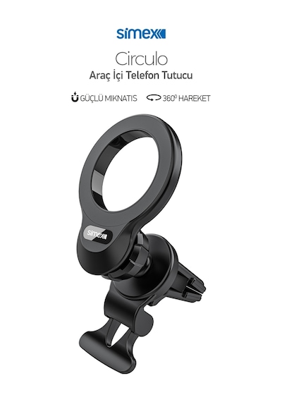 Simex St-207 Circulo Magsafe Petege Takmali Miknatisli Telefon Tutucu