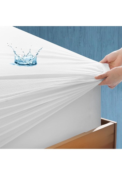 Lexroo %100 Pamuk Fitted Sivi Geçirmez Tek/çift Kişilik Bebek Alez Yatak Koruyucu Full Kenar Çarşaf Çok Renkli