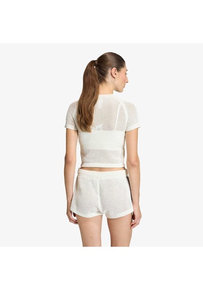 Adidas Crochet Tee Kadın Beyaz T-shirt Ke0200 2800324