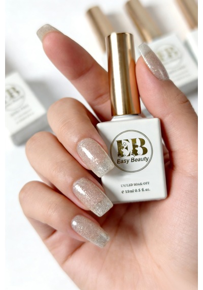 İnce Altın Rengi Simli Kalıcı Oje - Nail Art Oje - Tpo İçermez - Glıtter Gel Polısh G3 58-g3