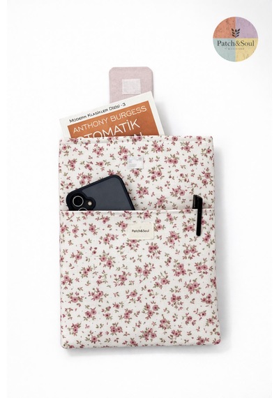 Patch&soul Kır Çiçekleri Kitap Ve Tablet Kılıfı 25x19 Cm El Yapımı