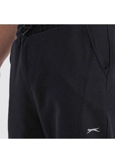 Slazenger NACIO Erkek Cepli Dar Paça Siyah Eşofman Altı
