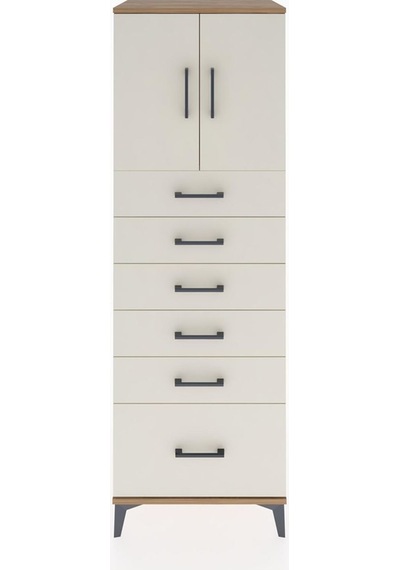 Hyperion Dolap Tek Raflı 6 Çekmeceli 2 Kapaklı 60x44x182 Çam-... Çam Hyperion Dolap Tek Raflı 6 Çekmeceli 2 Kapaklı 60x44x182 Çam-... Çam