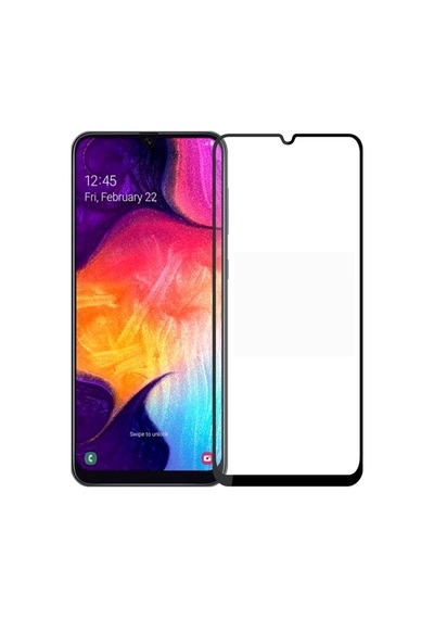 Samsung Galaxy A30 İle Uyumlu Şeffaf Ekranı Tam Kaplayan 5d Cam Kırılmaz Cam Ekran Koruyucu
