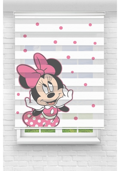 Perdecizade Enxboy Minnie Dijital Baskılı Zebra Perde-cocuk Odası-stor Perde Renkli