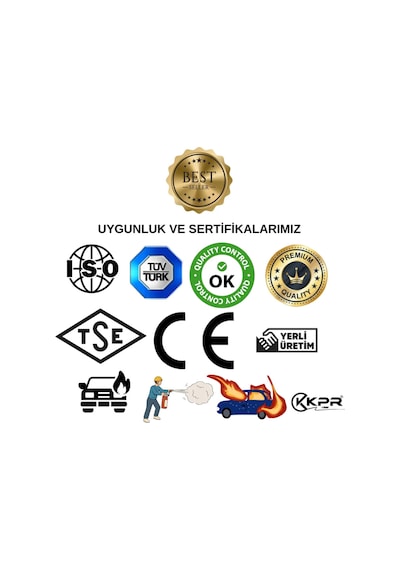Kpr Yangın Söndürme Tüpü 6 Kg Kuru Kimyevi Tozlu - 785426669