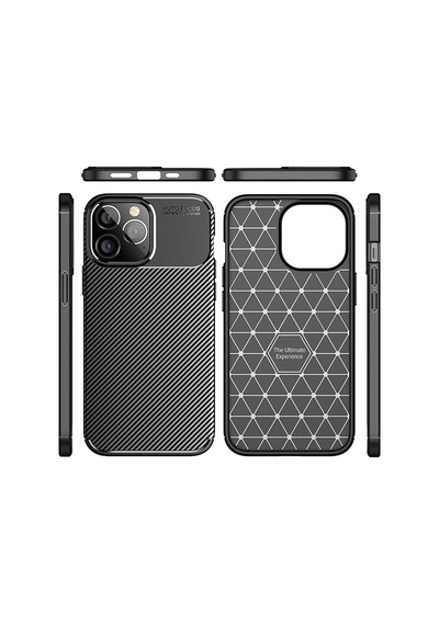 Apple Uyumlu iPhone 14 Pro Uyumlu Tchs Negro Silikon Kılıf-siyah Siyah