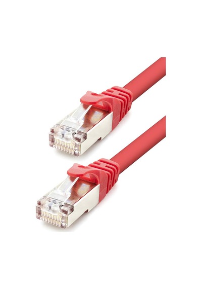 Cat7 Ethernet Patch Kablosu 10 Gbps 600 Mhz 60 Cm - Kırmızı Hdx5106 Evimdeyokyok