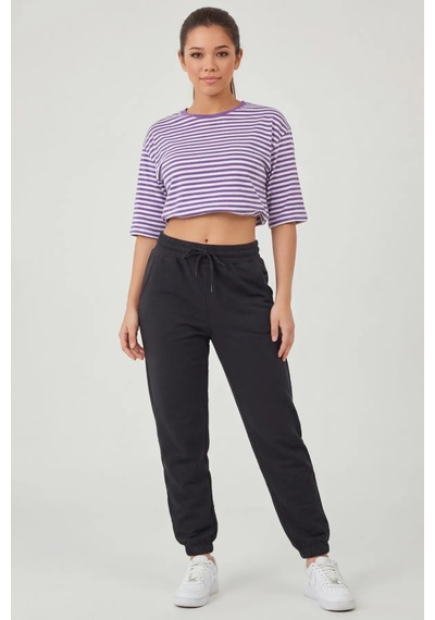 Defys Kadın Lastikli Paça Cepli Regular Fit Jogger Eşofman Altı Antrasit Melanj - 499066047 Antrasit Melanj Defys Kadın Lastikli Paça Cepli Regular Fit Jogger Eşofman Altı Antrasit Melanj - 499066047 Antrasit Melanj