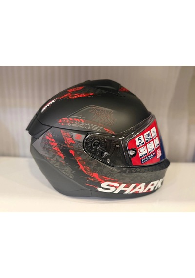 Kask Shark Rıdıll 2 Speed-vıb Matte Black Anthracite Red Siyah/kırmızı
