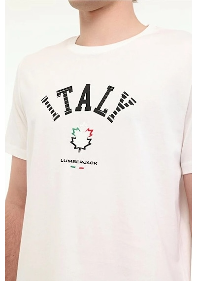 Lumberjack 5m Ml Renato 11ıtl1030 5fx Erkek T-shirt 101940309 Ekru