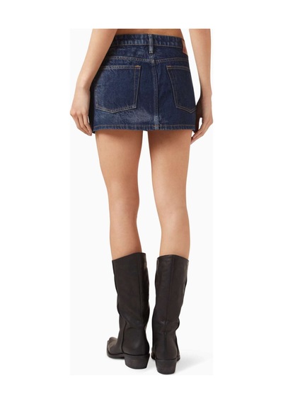 Eb Denim Denim Mini Etek - - Vintage Tarzı Beş Cep Detaylı, Kısa Siluet Lacivert