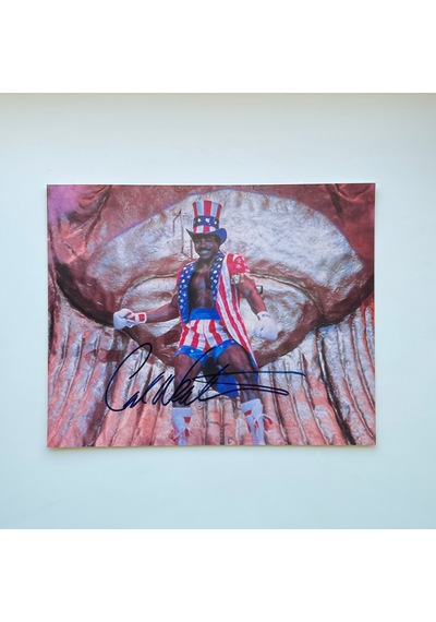 Carl Weathers Apollo Creed 21x26 Cm Boyutunda El İmzalı Fotoğraf