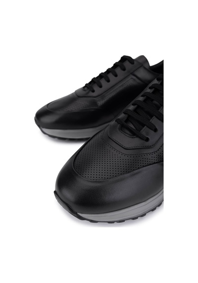Tamer Tanca Erkek Hakiki Deri Siyah Sneakers & Spor Ayakkabı 771 8586 Erk Ayk Y26 Sıyah Dr