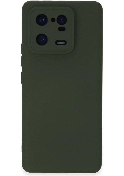Newface - 253 - Xiaomi Mi 13 Pro Kılıf Nano İçi Kadife Silikon - - Ece-umay - Koyu Yeşil