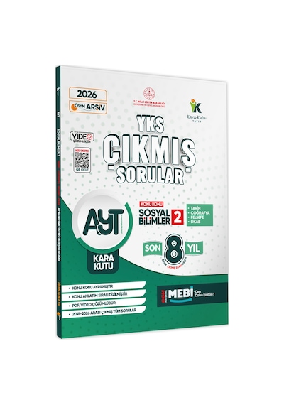 2026 YKS-AYT Sözel Çıkmış Soru Bankası Kara Kutu 2’li Set Konu Konu Son 8 Yıl Çözümlü BASKI ÜCRETİ