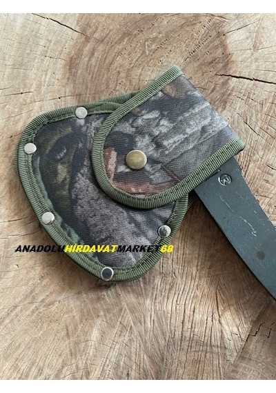Aki Dövme Çelik Kamp Baltası El Yapımı Balta Nacak 800Gr Kılıflı