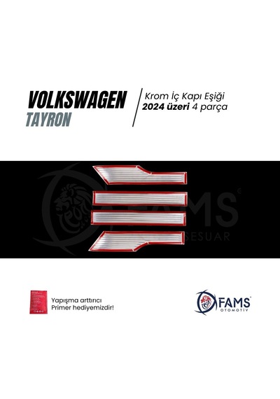 Vw Tayron Uyumlu İç Kapı Eşiği 4 Kapı 2024 Üzeri P.çelik Parlak
