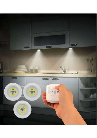 Aksu Volemi Led Işık Uzaktan Kumandalı Kontrol Set Of 3 V-3+1 Beyaz