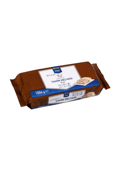 Metro Chef Kakao Helva 1 Kg - %100 Susam Tahinli Pratik Tatlı 2'li Ekonomik Paket - 2 Adet Tarı