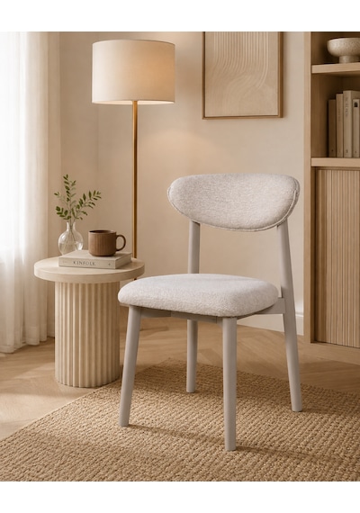 Ganni Home Alfa Sandalye 2 Li Set Krem Gri Gürgen İskeletli, Kolay Silinebilir Kumaşlı Modern Yemek Sandalyesi Krem - Gri Ganni Home Alfa Sandalye 2 Li Set Krem Gri Gürgen İskeletli, Kolay Silinebilir Kumaşlı Modern Yemek Sandalyesi Krem - Gri