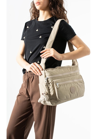 571 Collections Çapraz Askılı Ultra Hafif Çok Cepli Omuz Çantası Bej Model: 571-6b