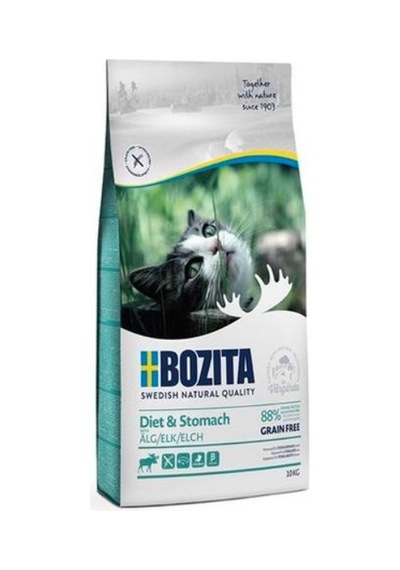 Bozita Sensitive Diet Stomach Tahılsız Geyik Etli Yetişkin Kedi Maması 10 KG