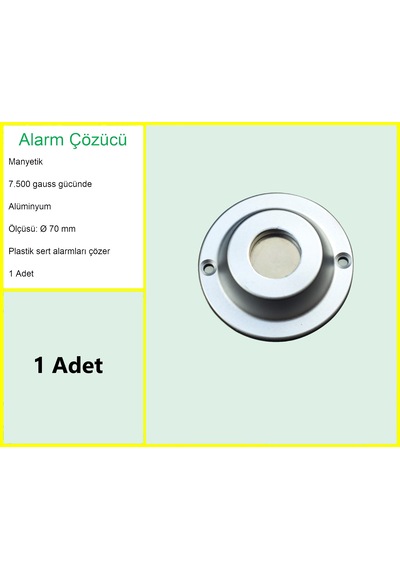 Sert Plastik Alarm Etiketi Çözücü Sökücü / Standart 7.500 Gaus Güç
