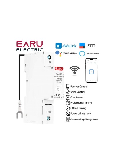63a Wifi Akıllı Devre Kesici 1p Ölçüm Din Ray Zamanlayıcı Röle Anahtarı İle Ewelink App Akıllı Ev Alexa Google Ev Kwh İçin 63a Wifi Akıllı Devre Kesici 1p Ölçüm Din Ray Zamanlayıcı Röle Anahtarı İle Ewelink App Akıllı Ev Alexa Google Ev Kwh İçin