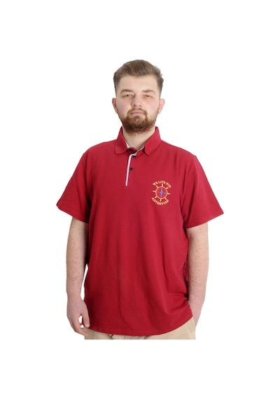 Mode Xl Büyük Beden Erkek T-Shirt Polo Adventure 23323 Bordo 001 Mode Xl Büyük Beden Erkek T-Shirt Polo Adventure 23323 Bordo 001