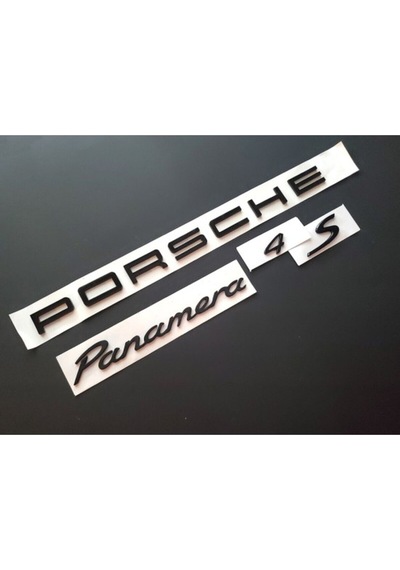 Porsche Panamera 4 S Gloss Black Bagaj Yazısı Seti 4'lü Paket