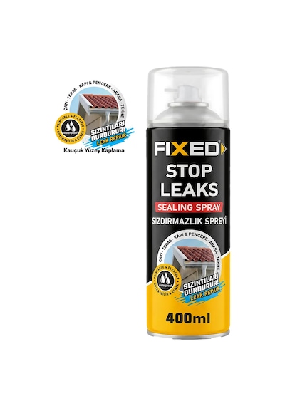 Fixed Stop Leaks Kauçuk Yüzey Kaplama Sızdırmazlık Spreyi 400 Ml