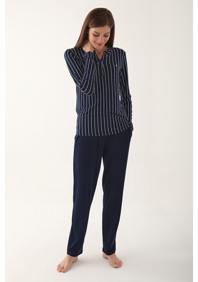 Pierre Cardin Kadın Lacivert Pijama Takımı Lacivert