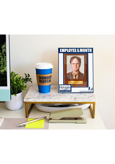 Lexroo The Office Ayın Çalışanı Fotoğraf Çerçevesi, 13x18 Cm, Mavi/beyaz