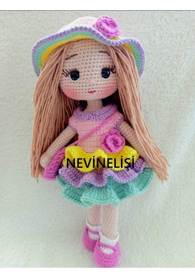 Amigurumi Eylül Bebek Çok Renkli