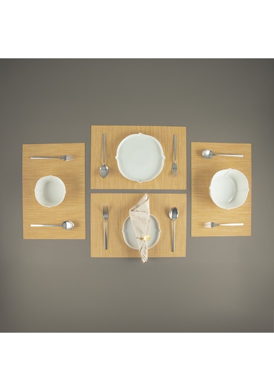 Maxstyle Horizon Safran 4 Parça Amerikan Servis 30x45 Cm Renkli