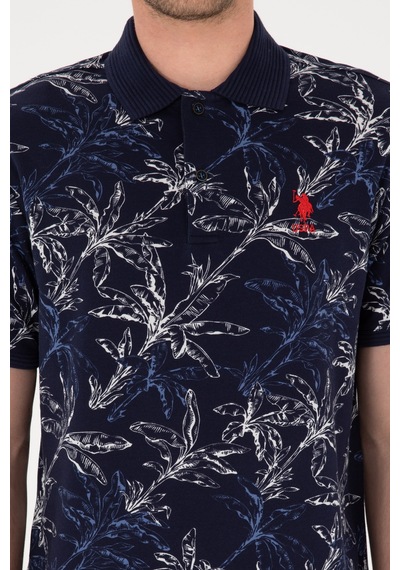 U.S. Polo Assn. Erkek Regular Fit Polo Yaka Lacivert Tişört 50300401-VR033