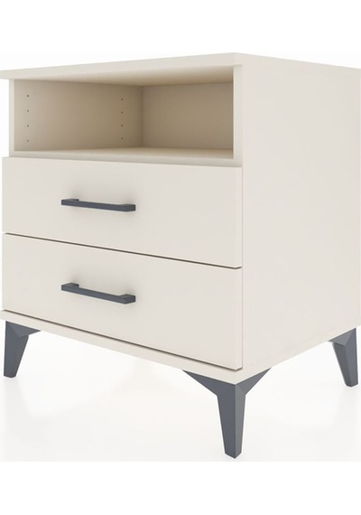 Hyperion Komodin Tek Raflı 2 Çekmeceli 60x44x64 Aytaşı-aytaşı Aytaşı