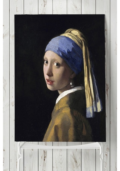 Johannes Vermeer - Inci Küpeli Kız Sanatsal Poster