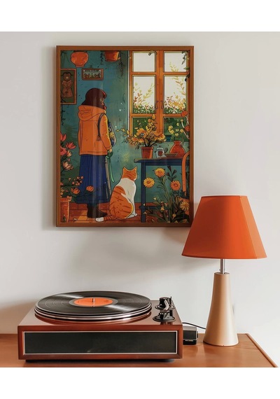 Çerçevesiz Poster Doğal Işık Ve Çiçekler