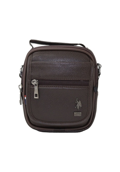 U.S. Polo Assn. 8416 Us Polo Suni Deri Omuz Askılı, Kulplu Portföy Çanta Kahverengi