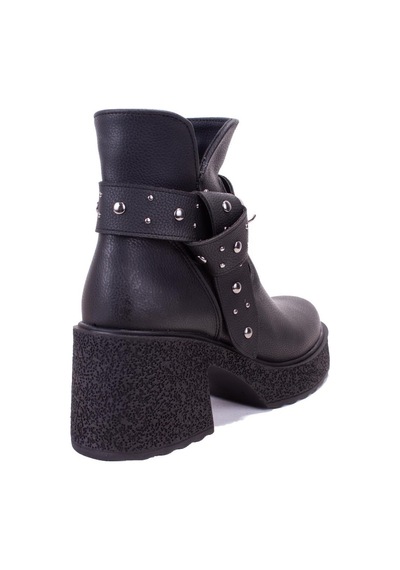 Dagoster Dza07-8962278 Siyah Günlük Platform Topuklu Kadın Bot 001