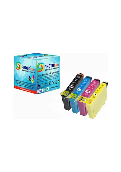 Photo Print Epson Workforce WF-2530WF  4 Renk Uyumlu Kartuş Seti