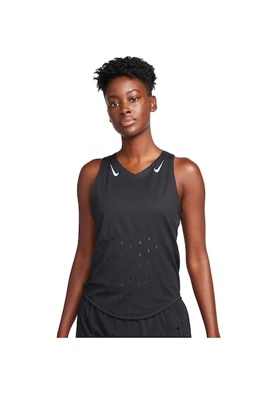Nike Dri Fit Aeroswift Running Adv Singlet Tank Top Black Lazer Kesim Koşu Atleti Siyah