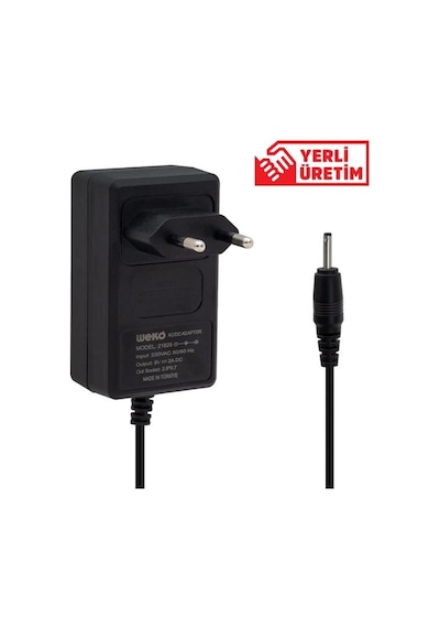 Weko 9 Volt 2 Amper İnce Uç Tablet Pc Adaptörü Diğer