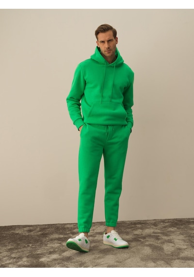 Xint Yeşil Regular Fit Pamuklu Sweat Pantolon 380149