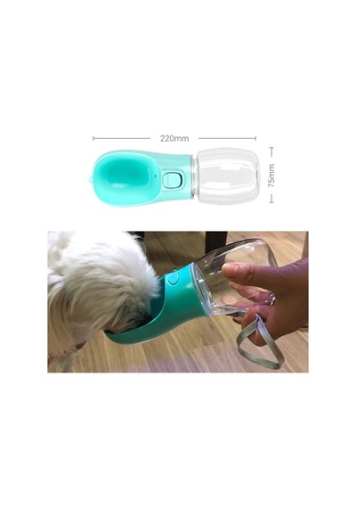 Evcil Hayvanlar İçin 350 Ml Taşınabilir Su Seyahat Suluğu Oval Uç Ergonomik Tasarım, Tek Tuş Su Kontrolü, Su Sızdırmaz Kilit Sistemi, Köpek Ve Kedi İçin Pratik Kullanım