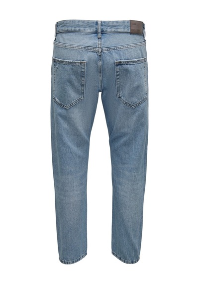 Only & Sons Erkek Rahat Kesim Kısa Paça Kot Pantolon Onsavi Crop Jeans-22024858 001