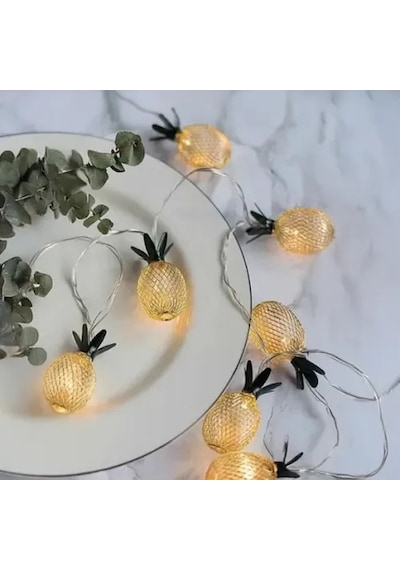 Znv Zenvia Mey İthalat 2 Metre 10 Led Pilli 2 Kademeli Ananas Led Işık Znv2025 Cmn